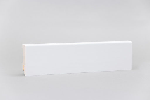 EDM Cube 1 Furnierleiste - Weiß Starkfolie deckend auf Fichteträger