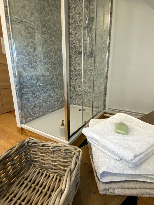 Baie de somme une chambre d'hôte à LA VILLA EN BAIE douche et wc 