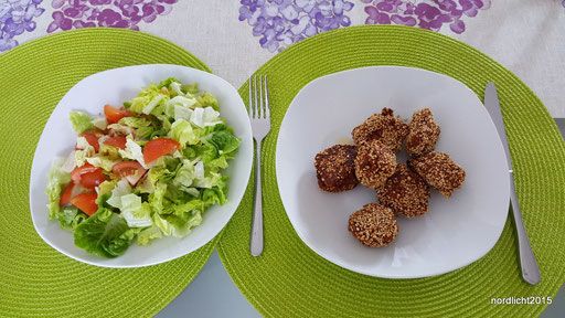Falafel mit gemischtem Salat