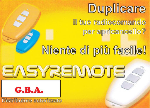 DUPLICAZIONE RADIOCOMANDI