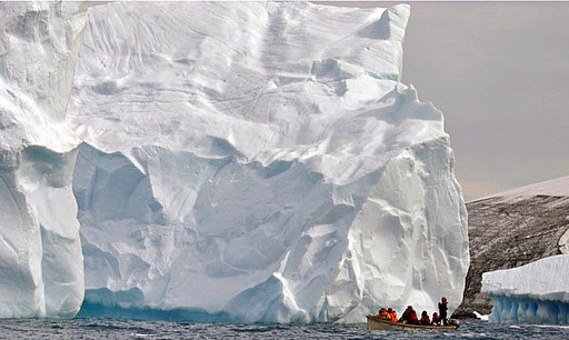 Zodiac Cruise durch eine Eisberg-Landschaft