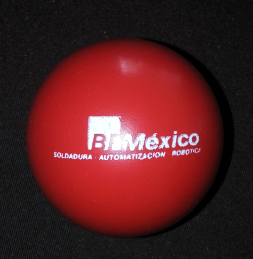 Pelota antiestrés con serigrafía