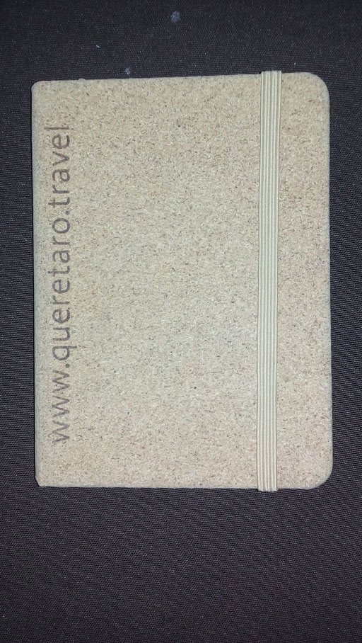 Libreta con grabado láser