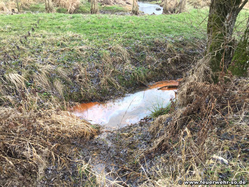 Blick auf die Einsatzstelle
