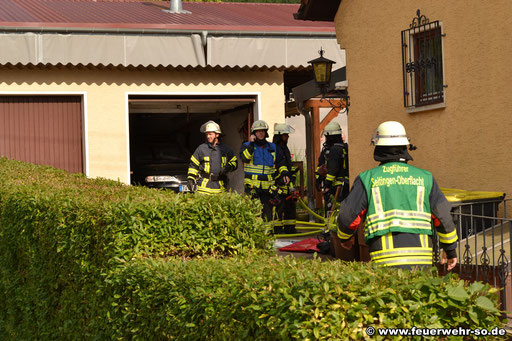 Blick auf die Einsatzstelle