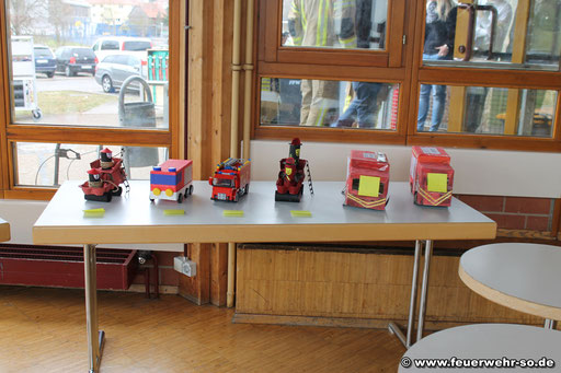 Kleine Auswahl der Wettbewerbsteilnehmer des Bastelwettbewerbs von Kindergarten und Grundschule