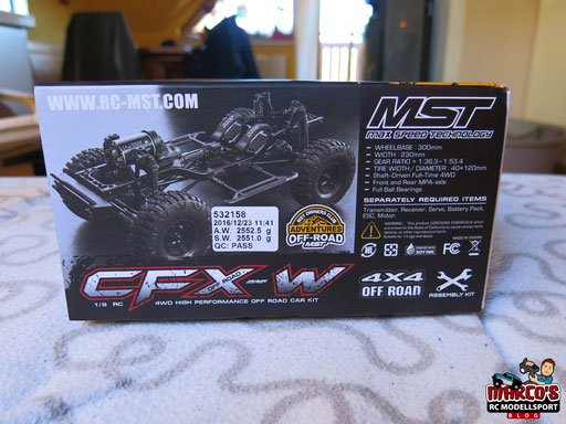 MST-CFX-W Unboxing und Aufbau