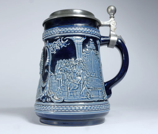 The blue Bach beer stein.