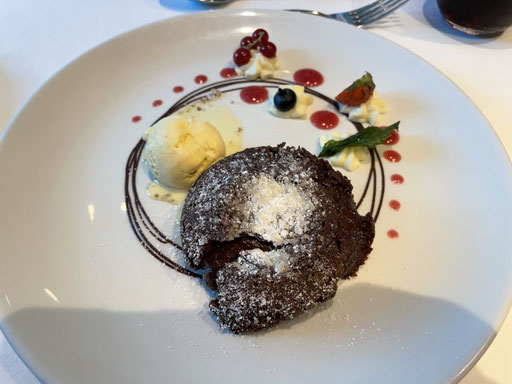 Nachspeise: Lavakuchen