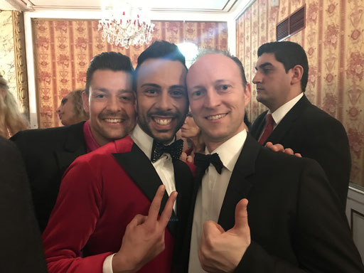 Mit den Dancing Stars Florian Gschaider und Danilo Campisi