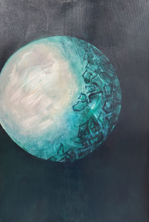 Acryl auf Karton, 2025, 70 x 100 cm
