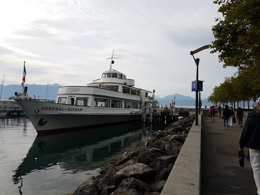 unser Schiff in Lausanne