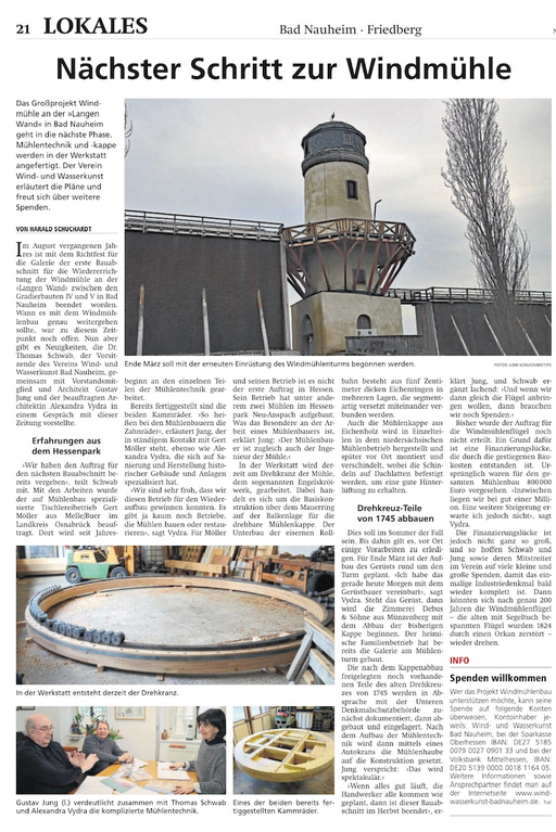 Wetterauer Zeitung, 20. Februar 2024