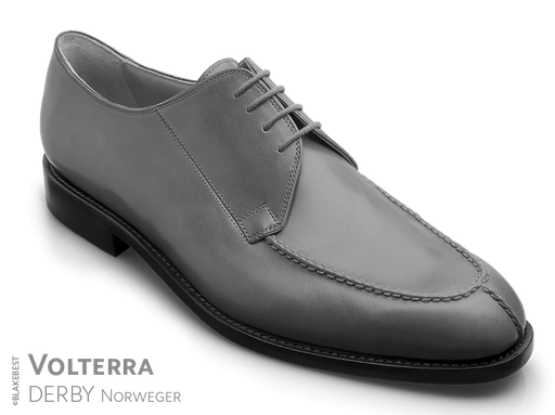klassischer Maßschuh Modell Norweger - Halbschuh mit Naht auf dem Vorderblatt
