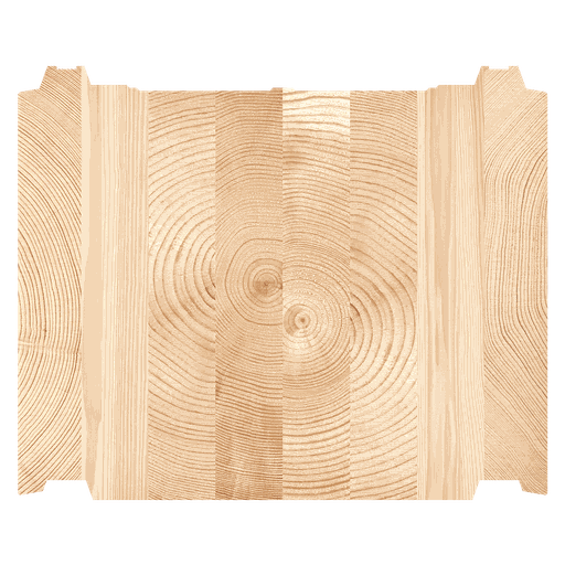 Blockholzbalken aus Brettschichtholz 268x220 mm für Wohnhäuser 