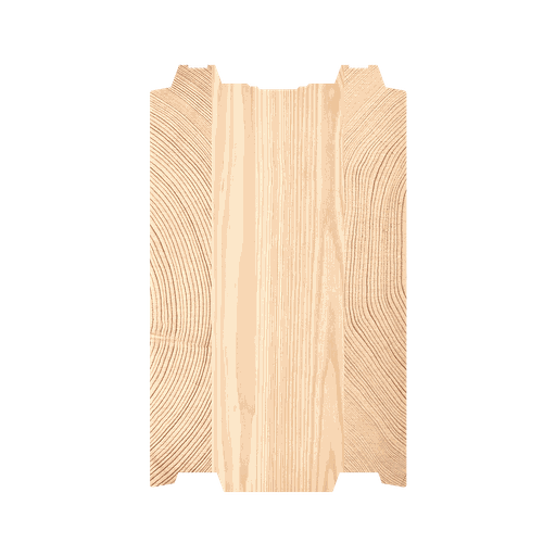 Blockholzbalken aus Brettschichtholz 135x220 mm für Nebengebäude