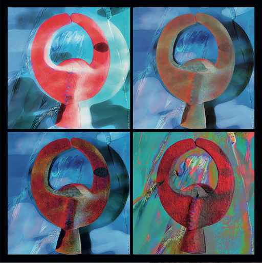 09 Arte primitivo africano.  60 x 60 cm  Precio: 875 €, con edició de 5 ejemplares, (Edición única + 50 %)