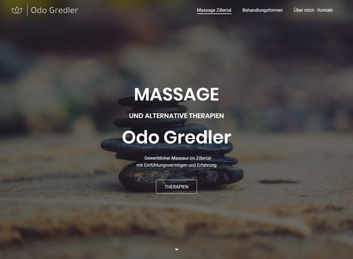Design Startseite Massage Zillertal Odo Gredler