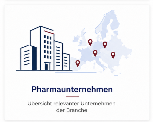 Liste mit deutschen Pharmaunternehmen - Von Abbott über Actelion, Allergopharma, Apogepha, Astellas, Bayer, Biogen, Bionorica, Boehringer Ingelheim, Chiesi, Desitin, Ferring, Formycon, Grünenthal, Hexal, Merck, Novartis, Pfizer bis zu Roche und Sanofi 