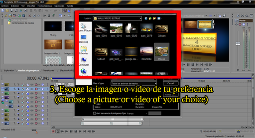 3. Reemplazar imagen o vídeo.