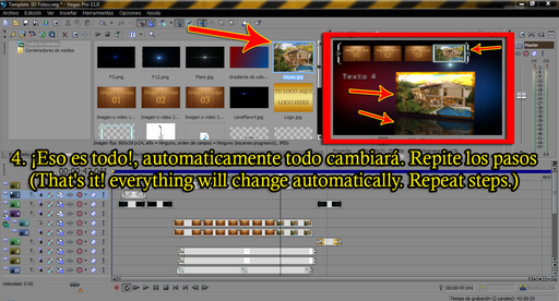 4. Reemplazar imagen o vídeo.