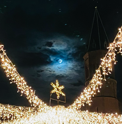 moon and stars