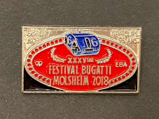 Festival BUGATTI Molsheim 2018 Brosche