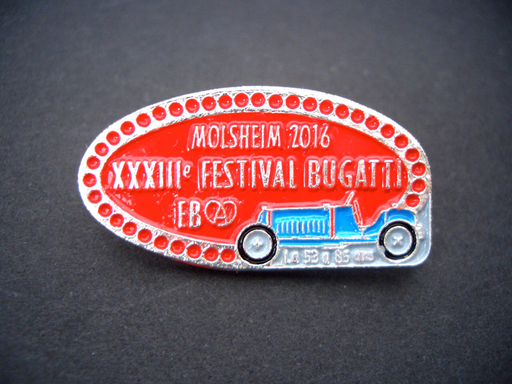 Festival BUGATTI Molsheim 2016 Brosche