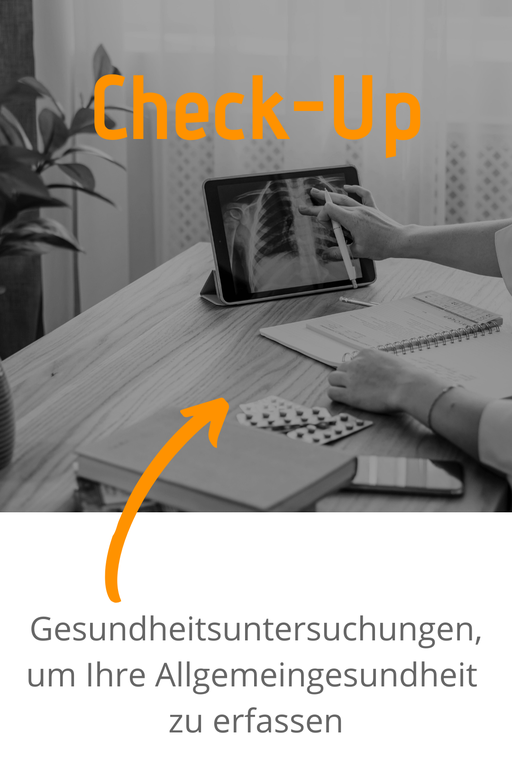 Check-Up; Gesundheitsuntersuchungen, um Ihre Allgemeingesundheit zu erfassen