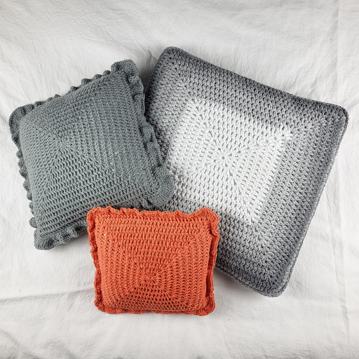 Kissen ZWEI aus zwei Granny Squares