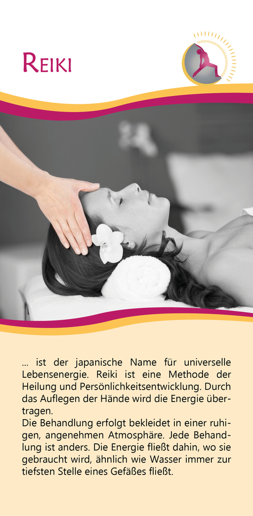 Folder/Flyer/Karte Marma Massage für Yoga Moers von Werbeagentur blickpunkte design