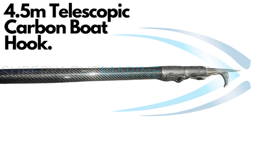 4.5m Telescopic Carbon Boat Hook ©www.superyachtmarinestore.com