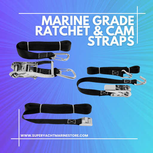Marine Grade 316 Stainless Ratchet Straps ©www.superyachtmarinestore.com