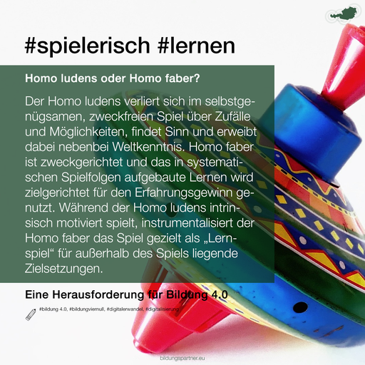 Homo ludens - homo faber- Bildungspartner Österreich