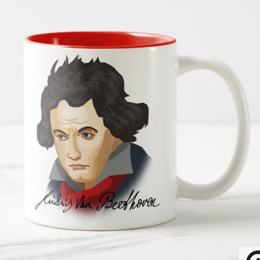 A composer's cup, a composer's mug.