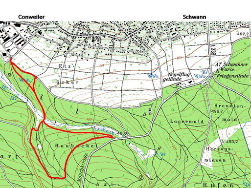 Wanderung: Conweiler - Axtbachtal - Heubuckel