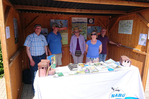 unser NABU-Stand (G. Franke)