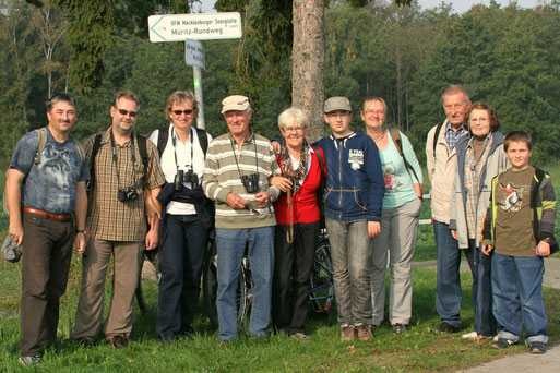 Die Teilnehmer an unserer Müritzexkursion 2014!                                       Foto: Bodo Rudolph