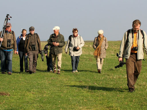 Auf dem NSG Großer Schwerin mit Gebietsbetreuer      Foto: Bodo Rudolph