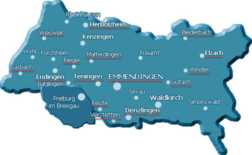 Gemeinden im Kreis Emmendingen