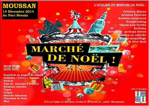 affiche marché de noël Moussan