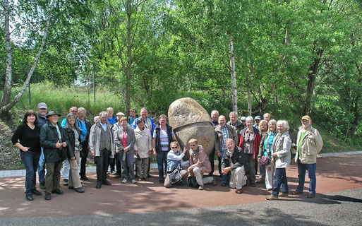 Gut gelaunt in der Grube Messel