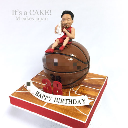 バスケットが大好きな 企業社長さんの誕生日ケーキ M Cakes エムケーキ