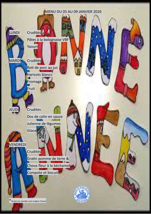 MENU CANTINE