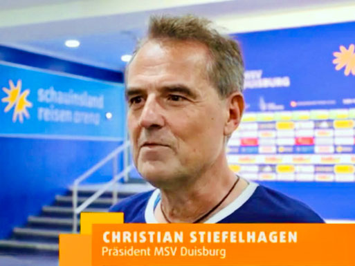 Christian Stiefelhagen - Präsident des MSV Duisburg - Vorstandsvorsitzender