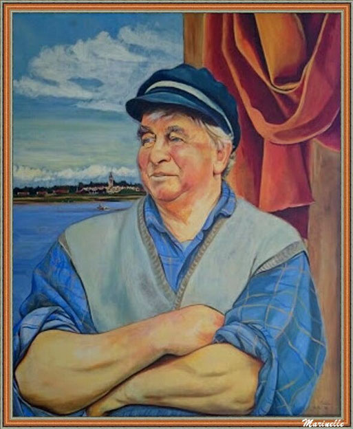 Michel Dumora dit "Tiampille" - Tableau d'une artiste locale, Esilda Lajoinie (avec l'aimable autorisation du propriétaire de "La Cabane 301" où est exposé ce tableau)