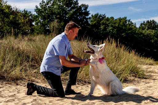 Ein Foto von Tim's Antrag an mich in Australien gibt es nicht, aber eines mit Faye.