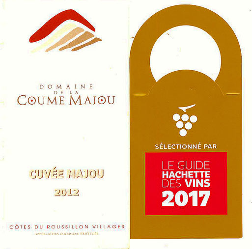 Cuvée Majou 2012, une étoile au Guide Hachette 2017