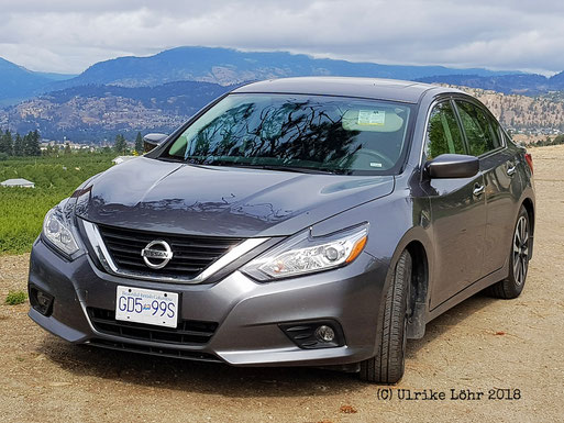 unser Mietwagen: Nissan Altima