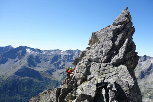 Winterleiten Grat mit Bergführer, Gratkletterei mit Bergführer, Gratklettern in den Tauern, ridgeclimb with mountainguide, Schladminger, Radstädter Tauern, Maltatal, Giessener Hütte, Hochalmspitze, malta valley